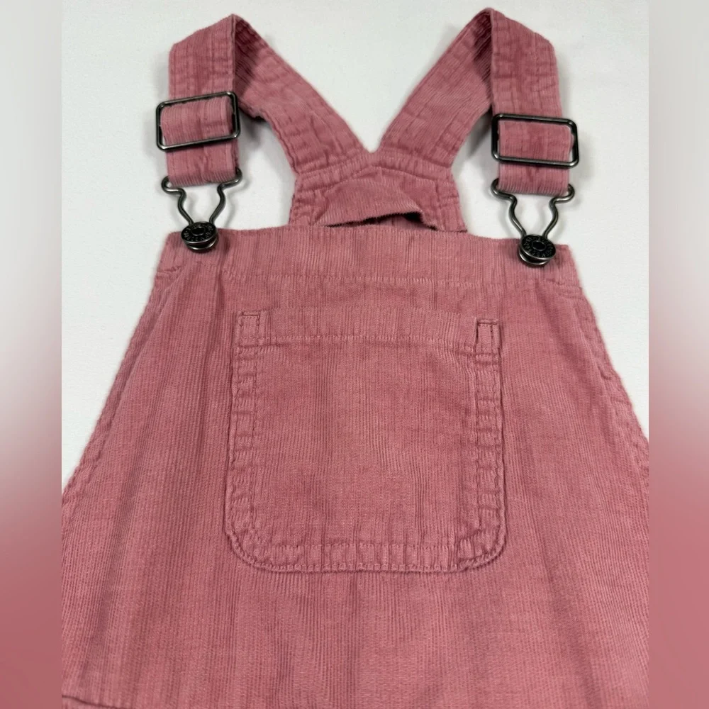 GYMBOREE Girls Corduroy Tiered‎ Overall Dress 5T Dusty Rose Y2K Inspired Cowgirl
